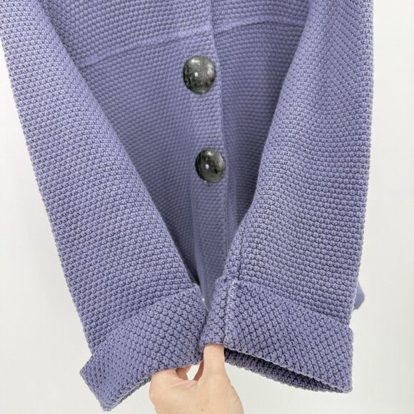 Willow Anthropologie Blue Knit Cardigan Sweater Jacket Lagenlook Boho See Pics - Picture 6 of 8